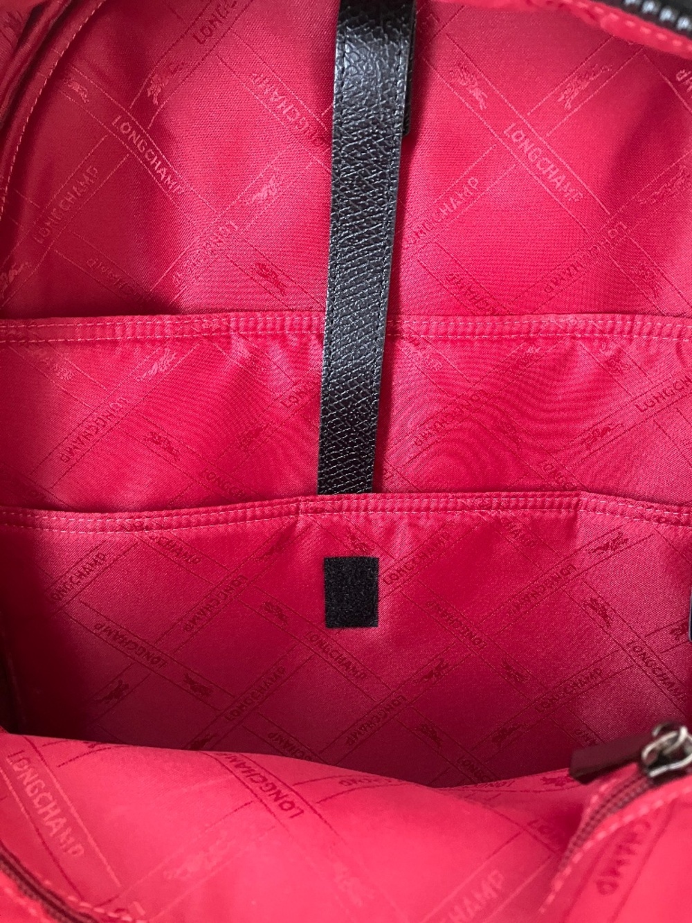 Longchamp Paris Backpack Black White Large Logo - Picture 6 of 9